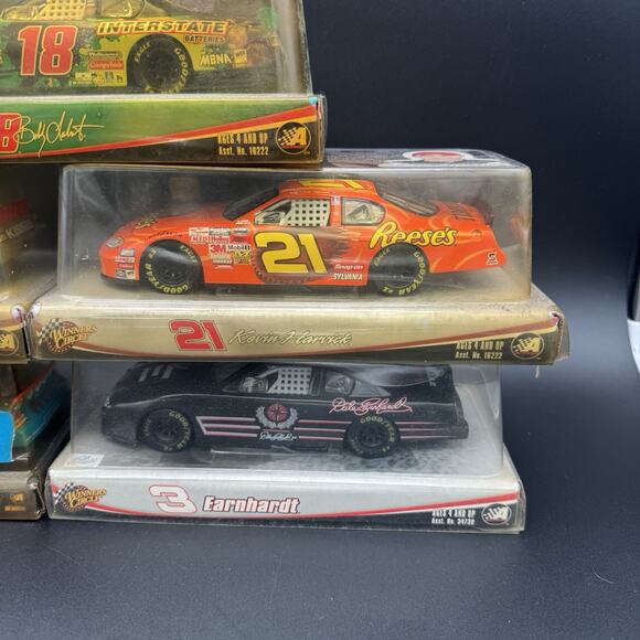 Lot Of 5 Winners Circle NASCAR Diecast Cars Scale 1:24 Racecars Vintage - Picture 3 of 6
